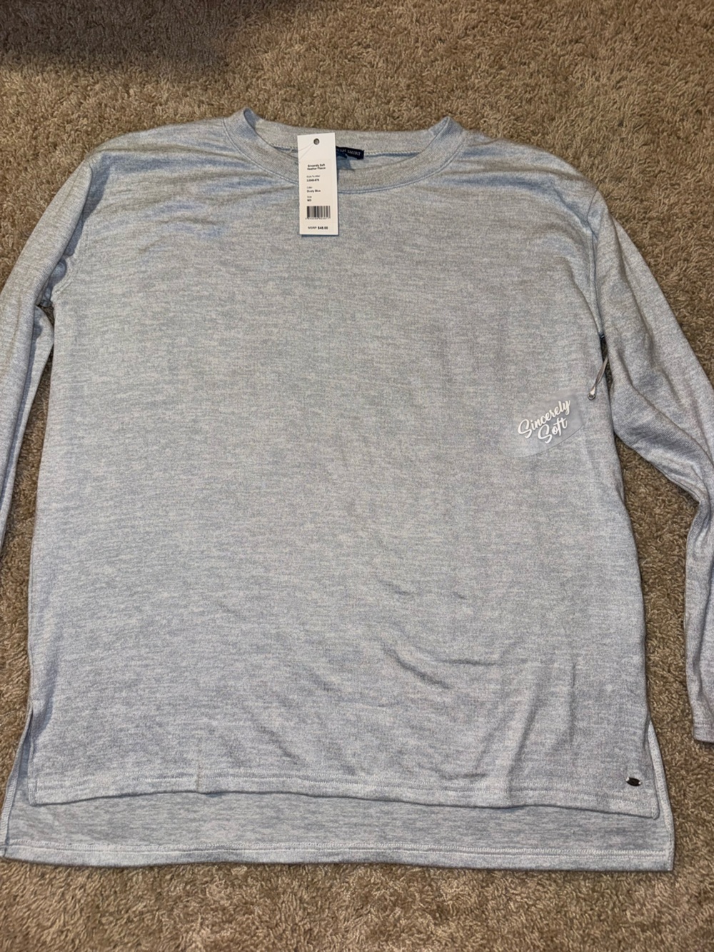 The Southern Shirt Company Light Heather Gray Crewneck Sweatshirt
